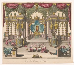 Vy över det inre av Venustemplet Vue du Temple de Venus (titel på objekt) av Anonymous