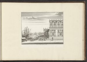 Utsikt över Palace of Cardinal Montalto i Neapel Palais du Cardinael Mont Alto i Neapel (titel på objekt) Palats och monument i Venedig, Livorno, Neapel och Rom (serietitel) av Anonymous
