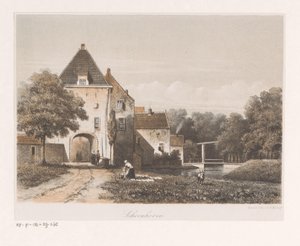 Utsikt över Schoonhovens stadsport Schoonhoven (titel på objekt) av Anonymous