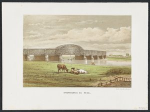 Hedelse järnvägsbro över Maas, 1870 Järnvägsbron vid Hedel (titel på objekt) Main Railway Bridges i Nederländerna (serietitel) av Anonymous