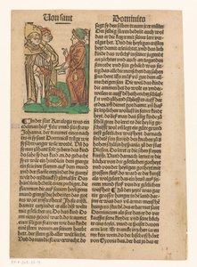 Saint Dominic och bränningen av kätterska böcker av Anonymous