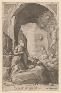 Saint Hieronymus i vildmarken av Anonymous