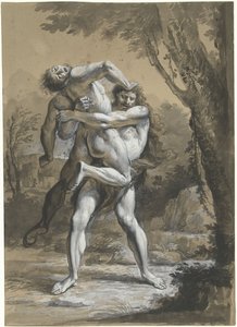 Herkules i Antaeus av Anonymous