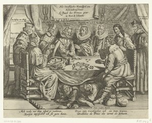Spelet kring Schenkenschans, 1635-1636 The Royal Ravel Game around Schenckenschants / Le Ravel des Princes pour le Fort de Schentks (titel på objektet) av Anonymous