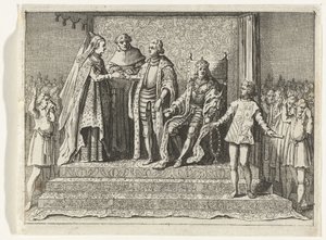 Äktenskap mellan Jacoba van Beieren och Frank van Borselen, 1434 av Anonymous