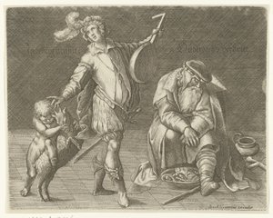 Ungdom och ålderdom Jonckheyt aensite / Ålderdomssorg (titel på objekt) av Anonymous