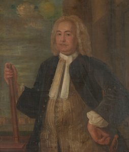 Johannes Thedens (1741-1743) Porträtt av Johannes Thedens, generalguvernör för Nederländska Ostindiska kompaniet av Anonymous
