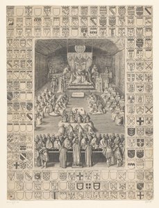 Charles I öppnar parlamentets session 1628 av Anonymous