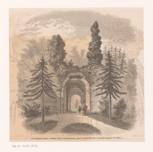 Kasteel Ganne Château Ganne, i Saint-Clair la Pommeraye, nära Pont d