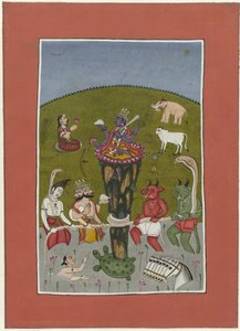 Kurma (inkarnation av Vishnu som en sköldpadda) Vågande av havet Avatars of Vishnu (serietitel) av Anonymous