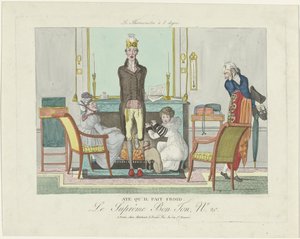 Le Supreme Bon Ton, The 8 Degree Thermometer, 1800-1815, nr 20: Ja, det är kallt. av Anonymous