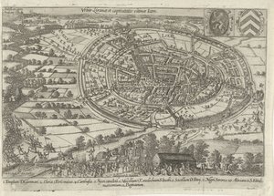 Lier tillfångatagen och övergiven av statens armé, 1595 Urbis Liranae et captivitatis ultimae-ikon (titel på objekt) av Anonymous
