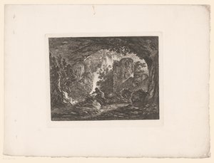 Man flyr från orm Tryck efter målningar av Ignace Duvivier (serietitel) Differens Sujets graves et dessinés par Ignace du Vivier: d