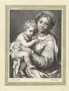 Mary med barn av Anonymous