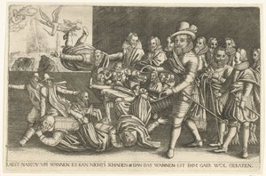 Maurits skiljer vetet från agnarna, 1618 av Anonymous