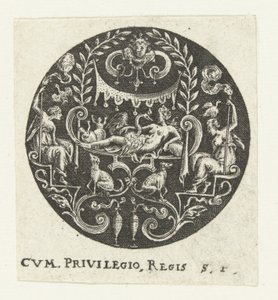 Medaljong med Leda av Anonymous