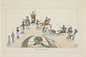 Napoleons livsfångare, 1814 Napoleons - Stufen Jahre (titel på objekt) av Anonymous