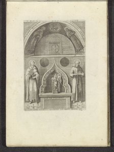Nis met de heilige Franciscus och de heilige Dominicus Scènes uit het Venetiaanse leven (serietitel) Habiti d