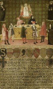 Skatteförvaltningens kontor (Biccherna) i Siena av Anonymous