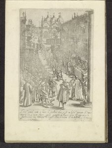 Åk på San Marcoplein i Venedig Scènes uit het Venetiaanse leven (serietitel) Habiti d