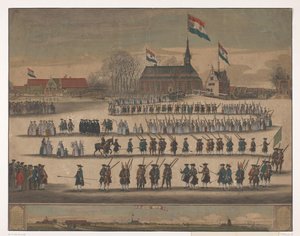 Procession i Jisp vid installationen av William V 1766 av Anonymous