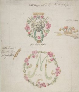 Prydnadsmönster för porslin, 1700-tal. av Anonymous,.