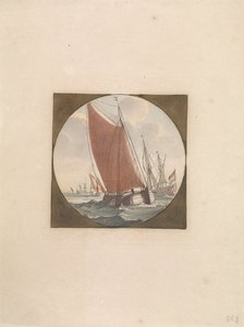 Platt botten med fulla segel Ships at Sea (serie B) (serietitel) av Anonymous