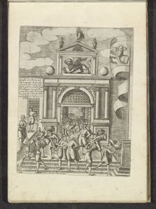 Porta Magna van het Venetiaans Arsenaal Scènes uit het Venetiaanse leven (serietitel) Habiti d