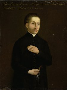 Porträtt av Charles van der Meulen, missionär till Curaçao av Anonymous