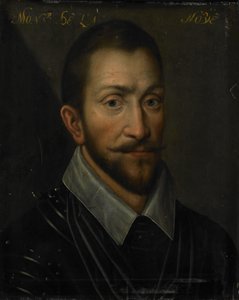 Porträtt av François de la Noue, Lord of Teligny, med tillnamnet Bras de Fer och Bayard-hugenoten av Anonymous