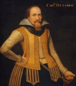 Porträtt av Otto Brahe, kapten för ett kompani av danskar för att dela Själland, tog i tjänst i Brandenburg 1610 av Anonymous