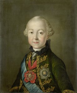 Porträtt av Paul I, Rysslands kejsare, i ung ålder av Anonymous