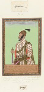 Porträtt av Shivaji av Anonymous