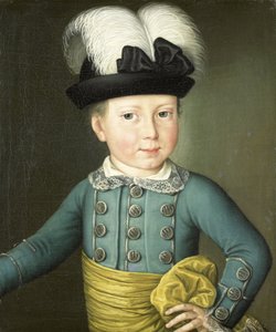 Porträtt av Vilhelm Fredrik, Prins av Orange-Nassau, senare kung Vilhelm I, som barn av Anonymous