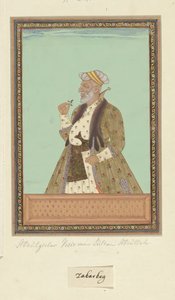 Porträtt av Abd al-Jabbar, som var Sultan Abdullahs vesir av Anonymous