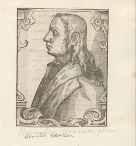 Porträtt av Ercole Strozzi av Anonymous