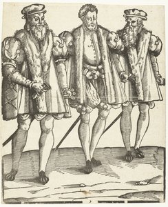 Porträtt av Gaspard, Francois och Odet de Coligny av Anonymous