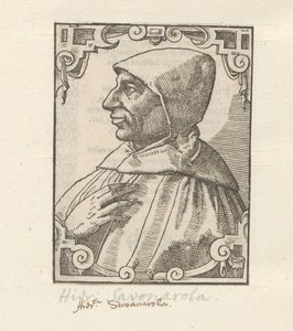 Porträtt av Girolamo Savonarola av Anonymous