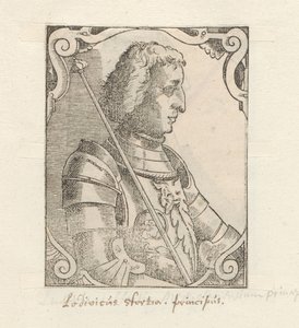 Porträtt av Ludovico Sforza av Anonymous