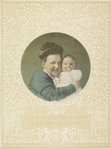 Porträtt av Wilhelmina, drottning av Nederländerna, och Juliana, drottning av Nederländerna av Anonymous