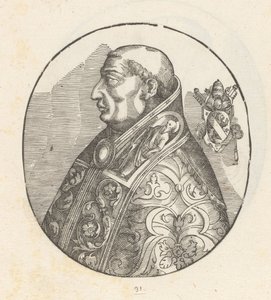 Porträtt av påven Paul II av Anonymous