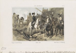 Prins William i slaget vid Fleurus, 1794 av Anonymous