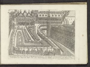 Processie över San Marcoplein te Venetië Scènes uit het Venetiaanse leven (serietitel) Habiti d