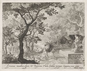 Pyramus och Thisbe Scener från Ovidius
