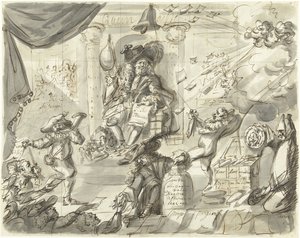 Quincampoix eller den store vind- och kålsäljaren, 1720 The Great Scene of Folly (extra stycken) (serietitel) av Anonymous
