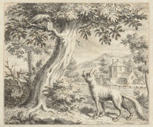 Korpen och räven Designa illustrationer för en upplaga av Jean de la Fontaines Fables (serietitel) av Anonymous
