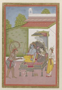 Rama och Sita Enthroned av Anonymous