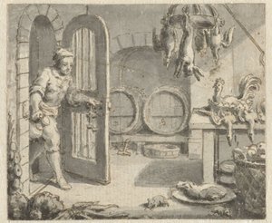 Råttan från staden och råttan från landsbygden Design för illustrationer för en utgåva av Jean de la Fontaines Fables (serietitel) av Anonymous