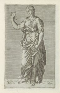 Skulptur av Ceres En staty av Ceres i staden Julius III av Pontus. Max. (titel på objekt) Antika skulpturer i Rom (serietitel) Ikoner av de antika statyerna av staden Rom som ses på offentliga platser (serietitel) av Anonymous