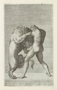 Skulptur av Hercules i strid med Nemeïsche-lejonet Staty av Hercules slåss med ett lejon i Roms murar (titel på objektet) Antika skulpturer i Rom (serietitel) Av de antika statyerna av staden Rom som ses på offentliga platser i av Anonymous